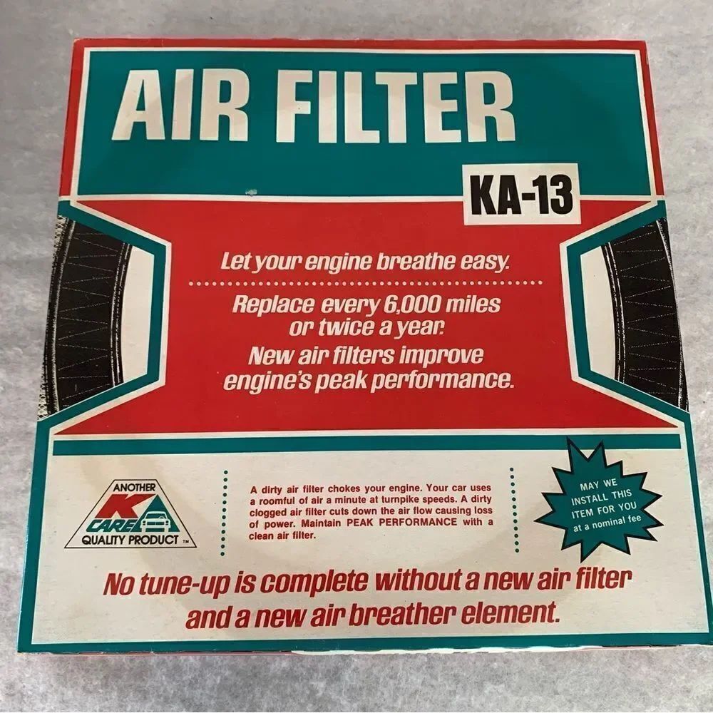 KMart KA-13 Air Filter Fits 60’s & 70’s Cars *New*